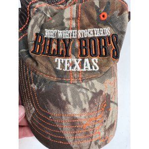 Billy Bobs Texas Since 1981 Ft Worth Stockyards Trucker Cap  OS Adjustable Brown